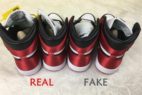 aj1紅絲綢真假對(duì)比 aj1紅絲綢黑腳趾真假鑒定