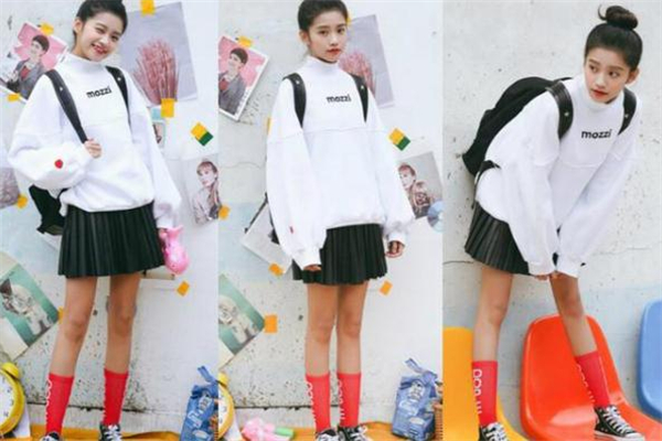 白色衛(wèi)衣配什么裙子好看 白色衛(wèi)衣搭配裙子圖片