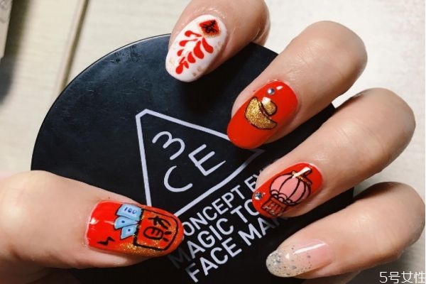 2020春節(jié)開(kāi)運(yùn)美甲圖片推薦 過(guò)年美甲樣式