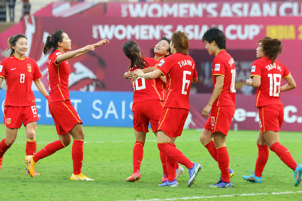 歡迎女足姑娘回家 女足第九次奪亞洲杯冠軍 歡迎女足姑娘回家 女足第九次奪亞洲杯冠軍