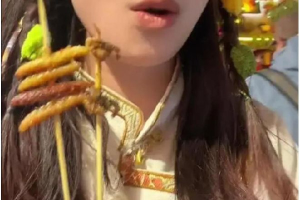 女子麗江60元買2串燒烤僅6只蟲 燒烤可以烤什么食材 女子麗江60元買2串燒烤僅6只蟲 燒烤可以烤什么食材